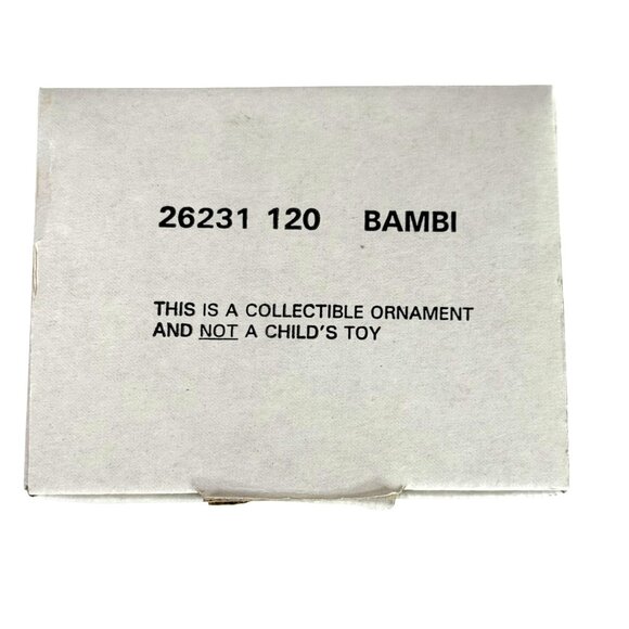 Disney Bambi Grolier Christmas Magic Ornament Collectible Tree Repaired VTG - Picture 6 of 6